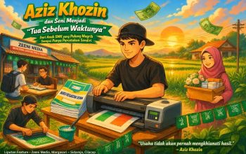Dari Bangku SMK ke Dunia Usaha: Perjalanan Inspiratif Aziz Khozin Membangun Bisnis Percetakan di Usia Muda